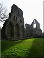 SJ6200 : Wenlock Priory - The sun bursts through an ancient window by Rob Farrow