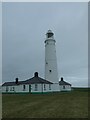 Upper (East) Lighthouse and cottages, Nash Point, St Donats