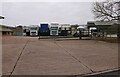 Lorries at Green End Farm, Great Barford