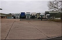 TL1152 : Lorries at Green End Farm, Great Barford by David Howard