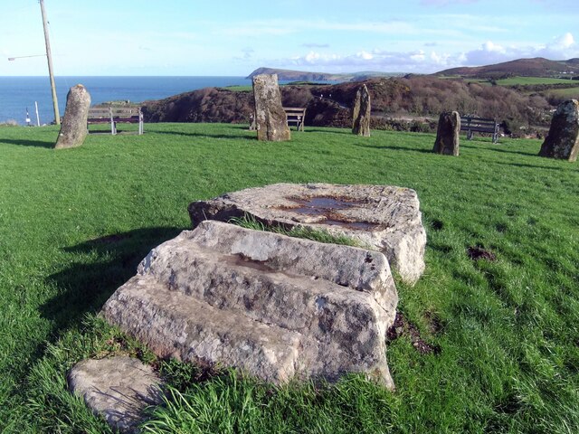 The Logan Stone in the 1936 Gorsedd Circle