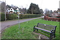 Bench by the footpath up Spring Lane