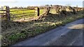 Gateway on west side of rural road south of Linkumdoddie