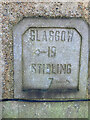 Old Milestone, Stirling St, Denny