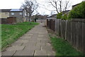 Footpath through Thorplands estate