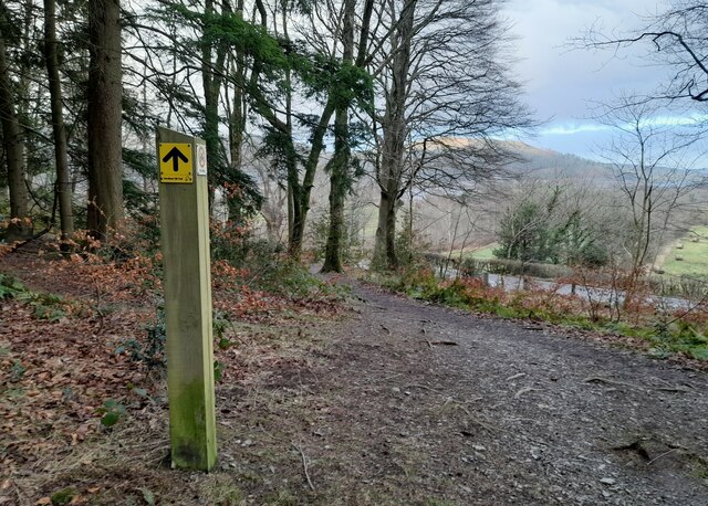 Signpost on the Sandbead Gill Trail