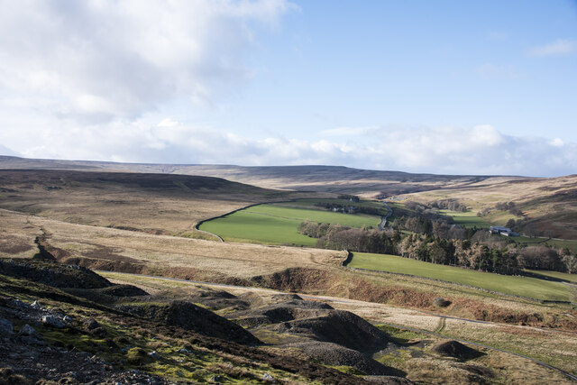 Mine spoils at Whitfield Brow © Trevor Littlewood :: Geograph Britain ...