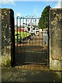 NS6573 : Entrance gate, Kirkintilloch Bowling Club by Richard Sutcliffe