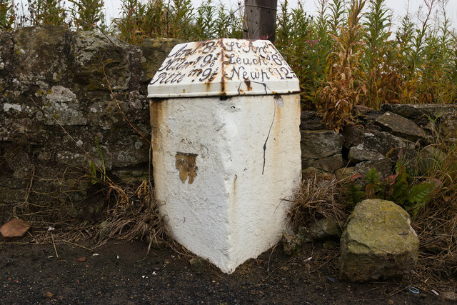 Milestone on the A917 St Andrews 1