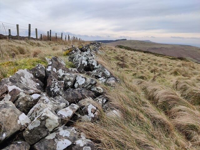 Collapsed Stone Wall On Brown Clee Hill © Mat Fascione Cc By Sa 2 0 Geograph Britain And Ireland