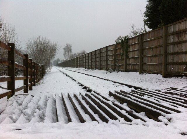 Mineral line in the snow