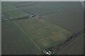 Cropmarks on field east of Ruskington: aerial 2022