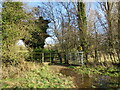 Large puddle and junction of paths, Kirklington