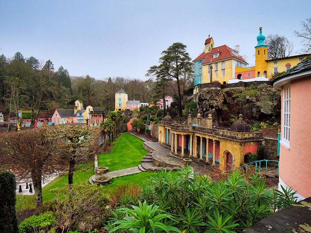 Central Piazza, Portmeirion © David Dixon :: Geograph Britain and Ireland