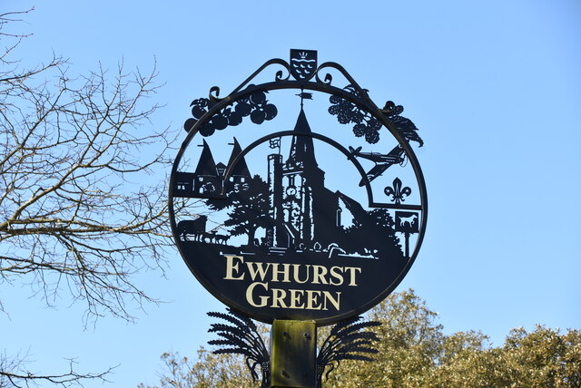 Ewhurst Green Village Sign © N Chadwick :: Geograph Britain And Ireland