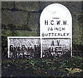 Water works information plate, Scar Lane (B6111), Golcar