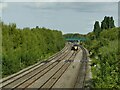 Southbound GWR train approaching Oxford