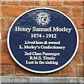 Blue plaque to Henry Samuel Morley