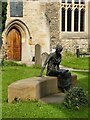 SP5106 : Statue in the grounds of St Edmund Hall by Stephen Craven
