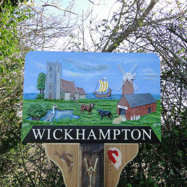 Wickhampton's new village sign