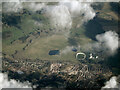 Towcester racecourse from the air
