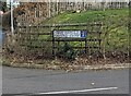 Bilingual street name sign, Trellech, Monmouthshire