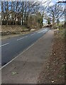 Monmouth Road pavement and roadway, Trellech, Monmouthshire