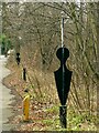 Hucknall Road Walkway markers