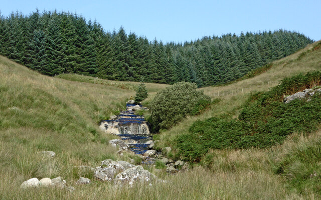 Afon Doethie Fawr near Blaendoethie in Ceredigion by Roger  Kidd