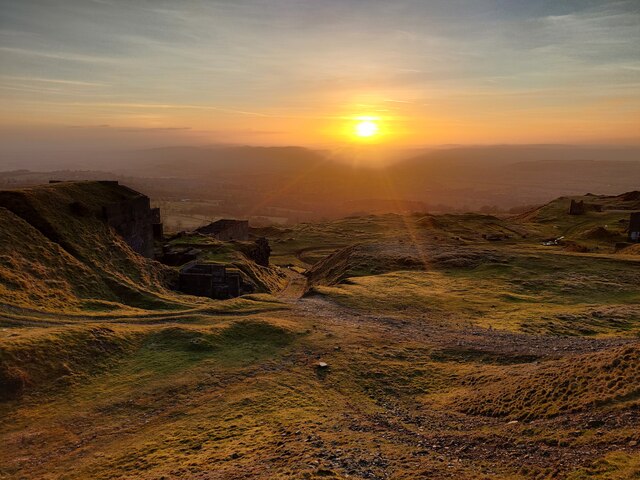 Sunset At Titterstone Clee Hill © Mat Fascione :: Geograph Britain And ...