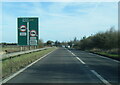 A40 nearing the B4425 junction