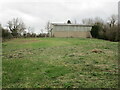 Grass field and farm building, Seagrave