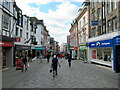 The shops on Pride Hill, Shrewsbury