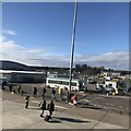 Disembarking at Inverness Airport