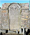 NK1150 : 18th Century grave-slab, St Fergus old kirkyard (I) by Bill Harrison