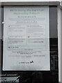 SP9907 : Lloyds Bank closure notice in Berkhamsted by David Hillas