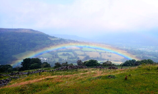 Rainbow above Cwm Llanwenarth