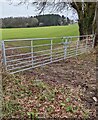 ST4996 : 7-bar field gates, Itton, Monmouthshire by Jaggery
