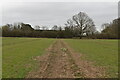 TQ6948 : Footpath across field by N Chadwick
