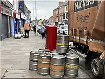 H4572 : Beer delivery, Market Street,  Omagh by Kenneth  Allen