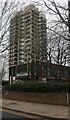 Tower block on Albert Road, North Woolwich