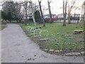 Cycle stands in Potternewton Park