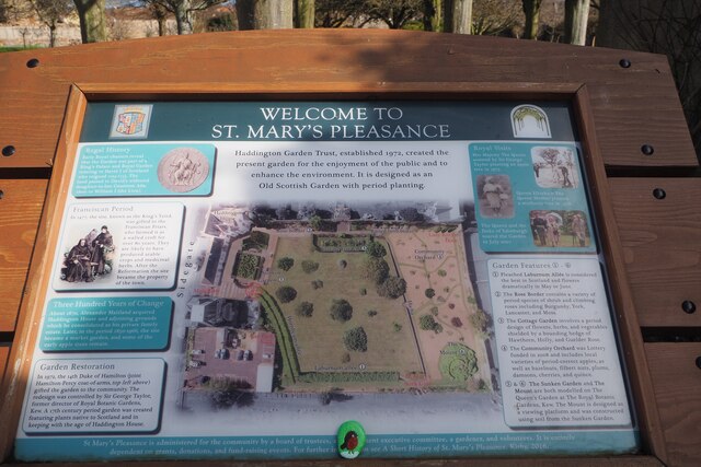 St Mary's Pleasance Garden info Board ... © Jennifer Petrie :: Geograph Britain and Ireland