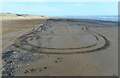 NS2740 : Tyre tracks in the sand by Richard Sutcliffe