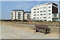 Seafront apartments near the end of Dane Road