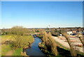 Railway crossing the River Penk north of Penkridge