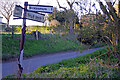 Signpost by Hawstead Hall