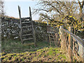 Stile on Nan Lyle Circular Walk near Hawick