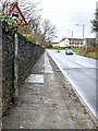 Warning sign, Newport Road, Llantarnam, Cwmbran