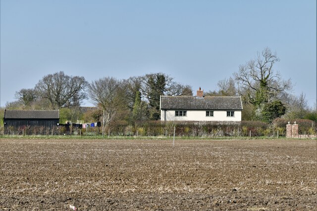 Wilby: Ploughed field © Michael Garlick :: Geograph Britain and Ireland